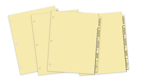 Portfolio Tab Sets (7 Sets)